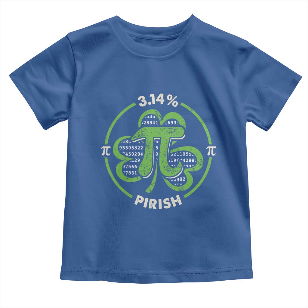 Funny Teacher St Patricks Day Toddler T Shirt Pi Day 3.14 Irish Funny Pirish Math Number Pi