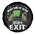Funny St Patricks Day Drinking Spare Tire Cover Most Likely To Do Irish Exit Leprechaun Hat Rainbow