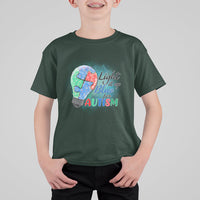 Light Up Blue Autism Awareness Autistic Include Support Kid T-Shirt - Wonder Print Shop