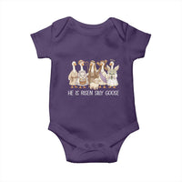 Funny Christian Easter He Is Risen Silly Goose Baby Onesie Cute Faith-Based Geese Parody Gift with Jesus