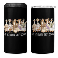 Funny Christian Easter He Is Risen Silly Goose 4 in 1 Can Cooler Tumbler Cute Faith-Based Geese Parody Gift with Jesus
