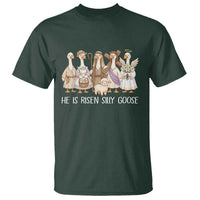 Funny Christian Easter He Is Risen Silly Goose T Shirt Cute Faith-Based Geese Parody Gift with Jesus