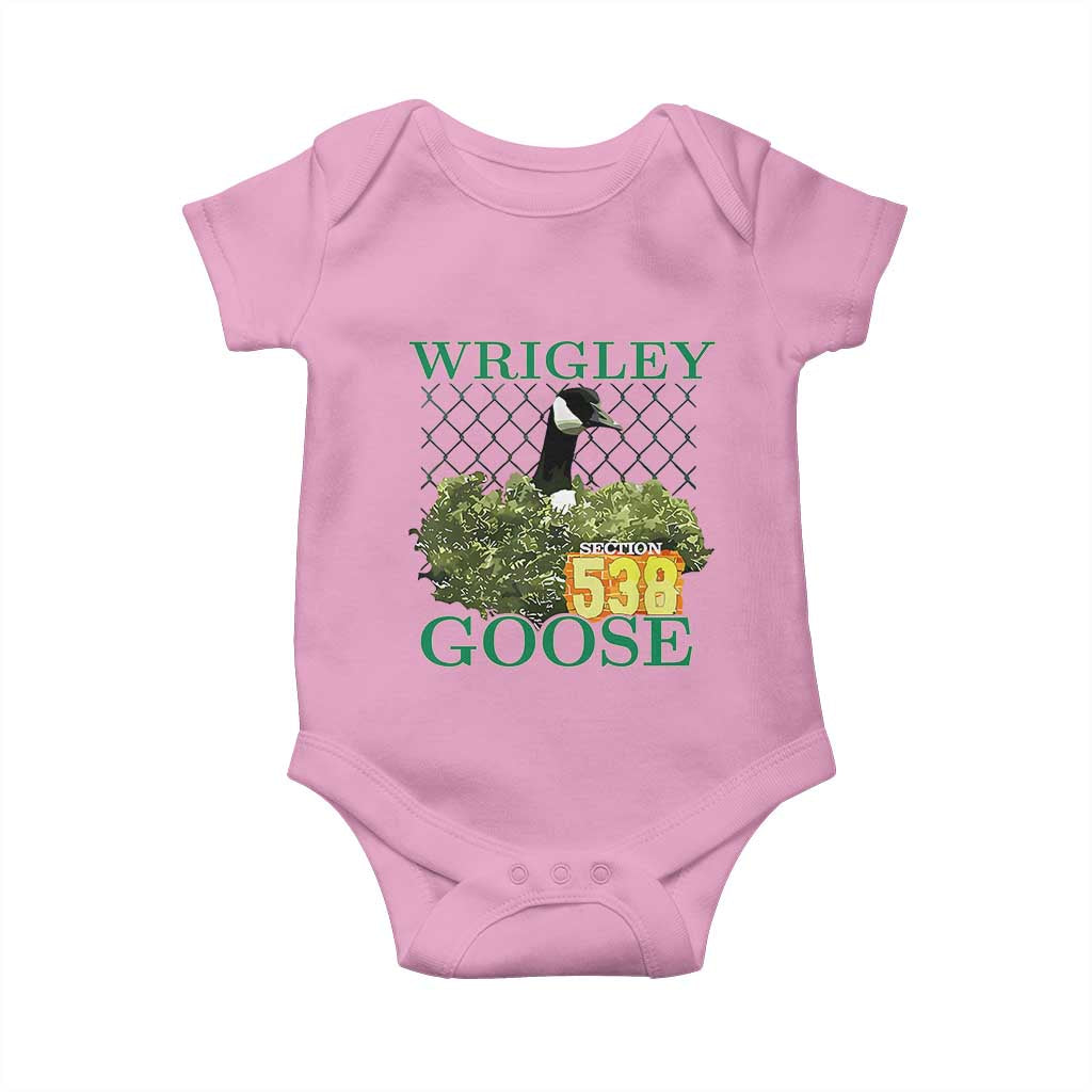 Funny Wrigley Goose Baby Onesie Section 538 Chicago