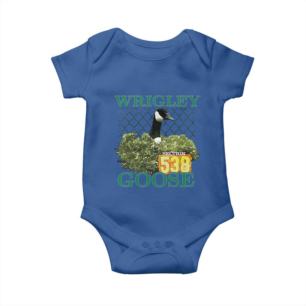 Funny Wrigley Goose Baby Onesie Section 538 Chicago