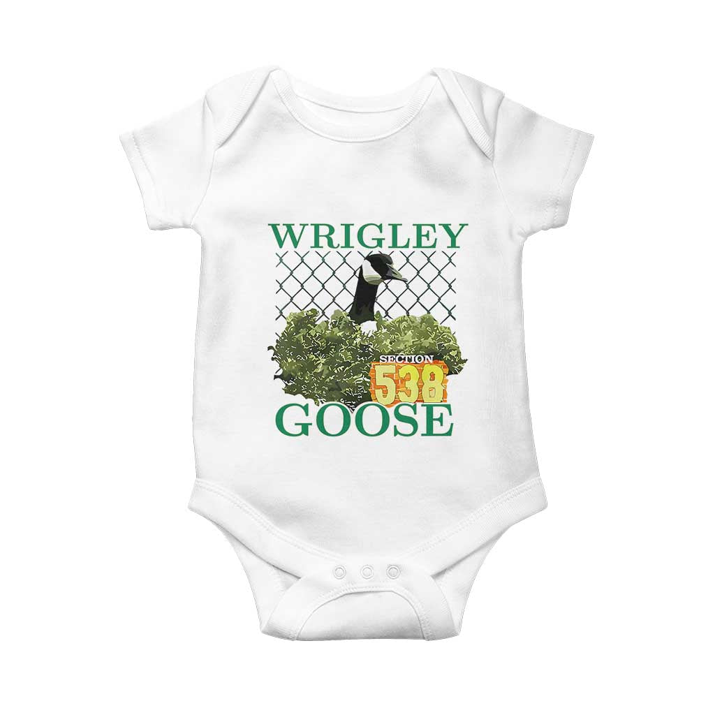 Funny Wrigley Goose Baby Onesie Section 538 Chicago