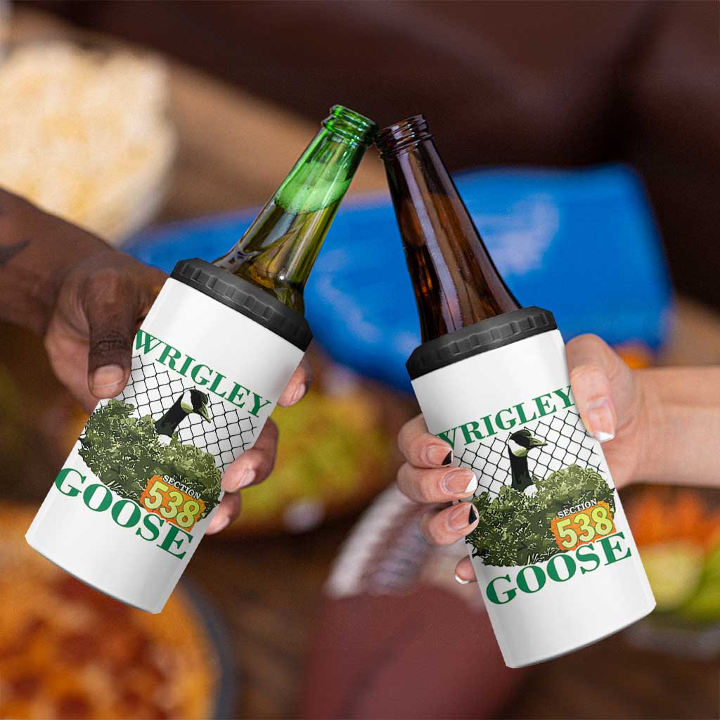 Funny Wrigley Goose 4 in 1 Can Cooler Tumbler Section 538 Chicago