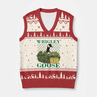 Funny Wrigley Goose V-Neck Knit Sweater Vest Section 538 Chicago - Wonder Print Shop