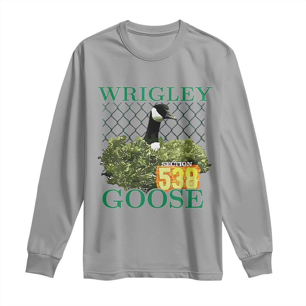 Funny Wrigley Goose Long Sleeve Shirt Section 538 Chicago