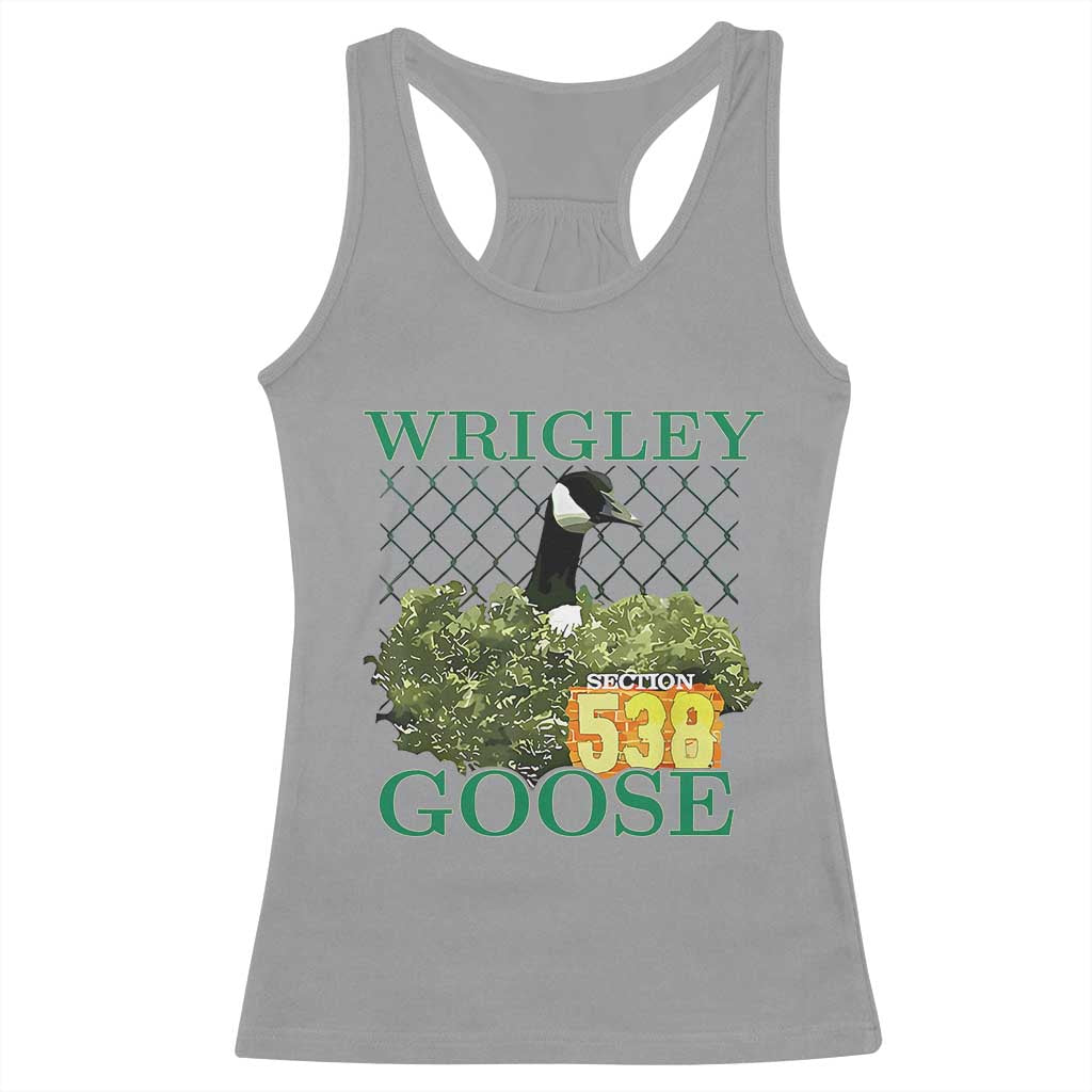 Funny Wrigley Goose Racerback Tank Top Section 538 Chicago