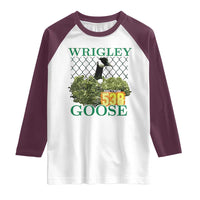 Funny Wrigley Goose Raglan Shirt Section 538 Chicago