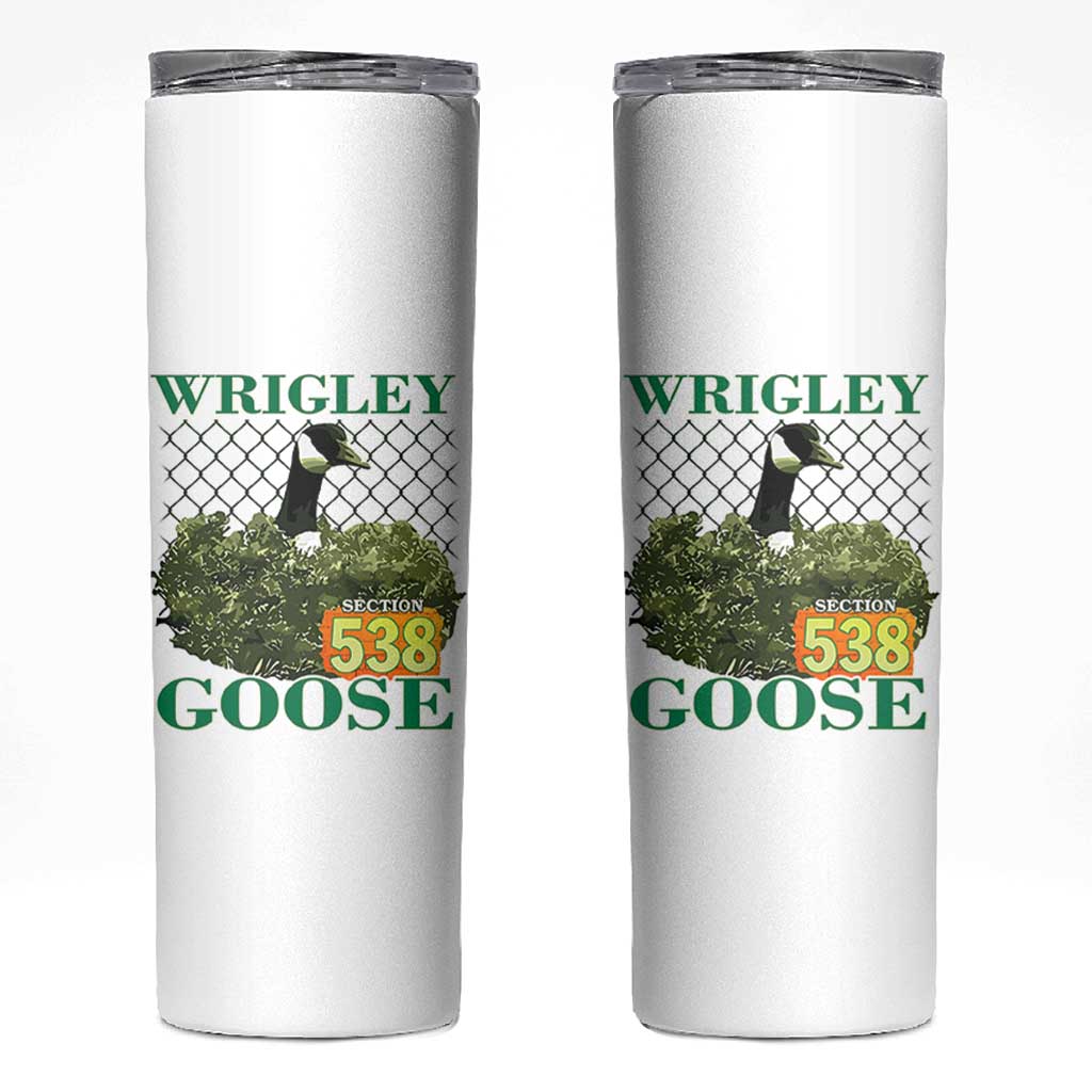 Funny Wrigley Goose Skinny Tumbler Section 538 Chicago