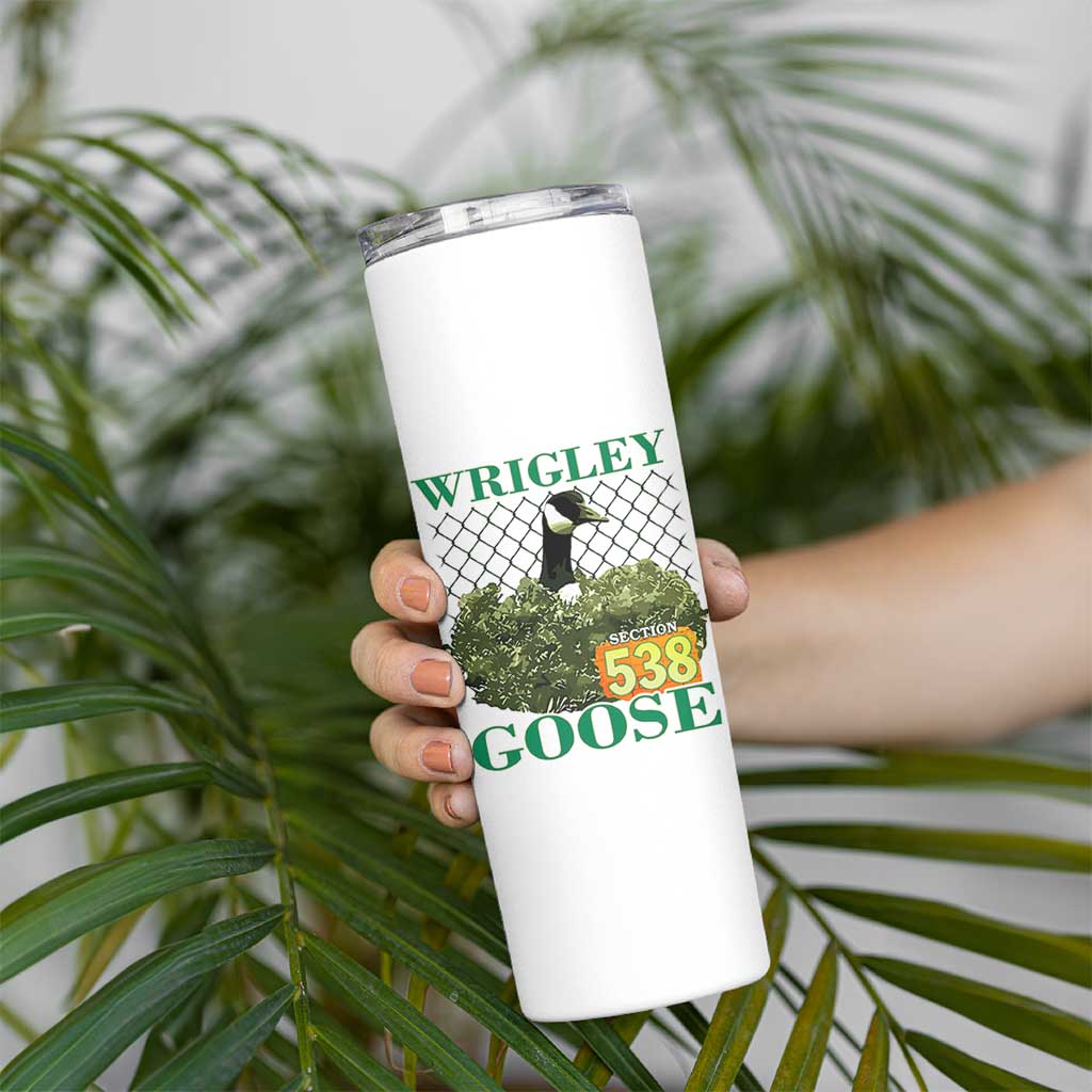 Funny Wrigley Goose Skinny Tumbler Section 538 Chicago
