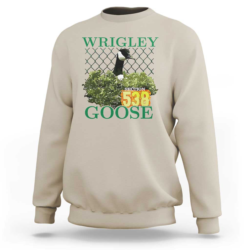 Funny Wrigley Goose Sweatshirt Section 538 Chicago