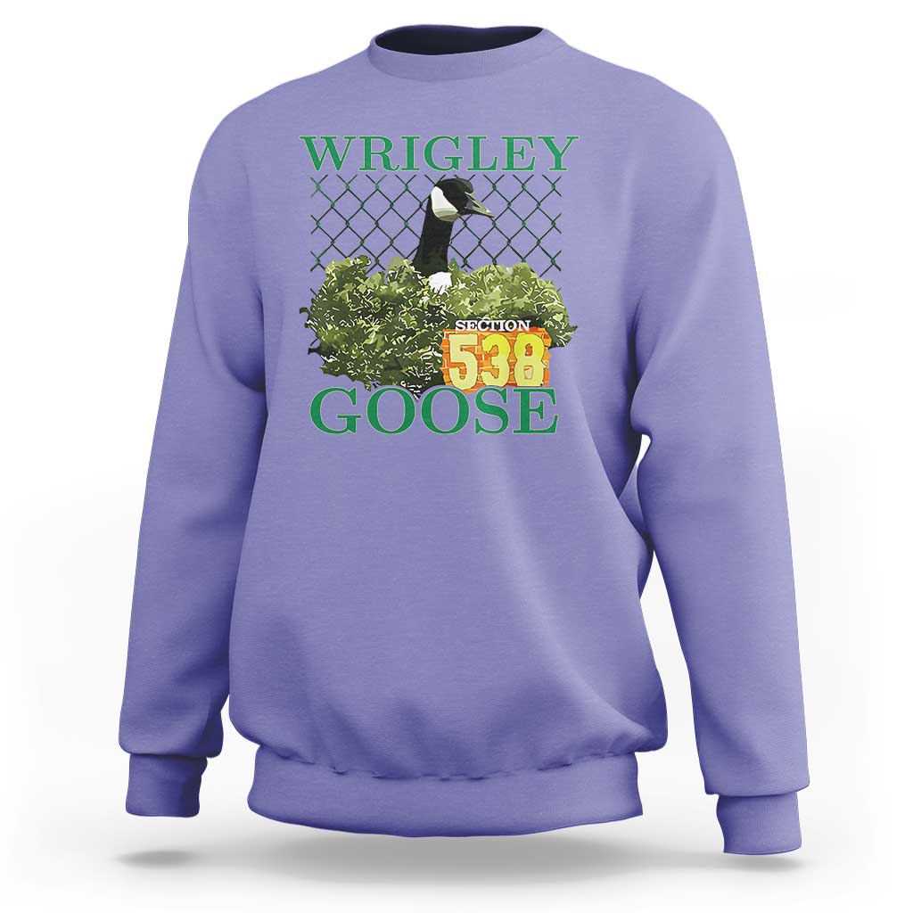 Funny Wrigley Goose Sweatshirt Section 538 Chicago
