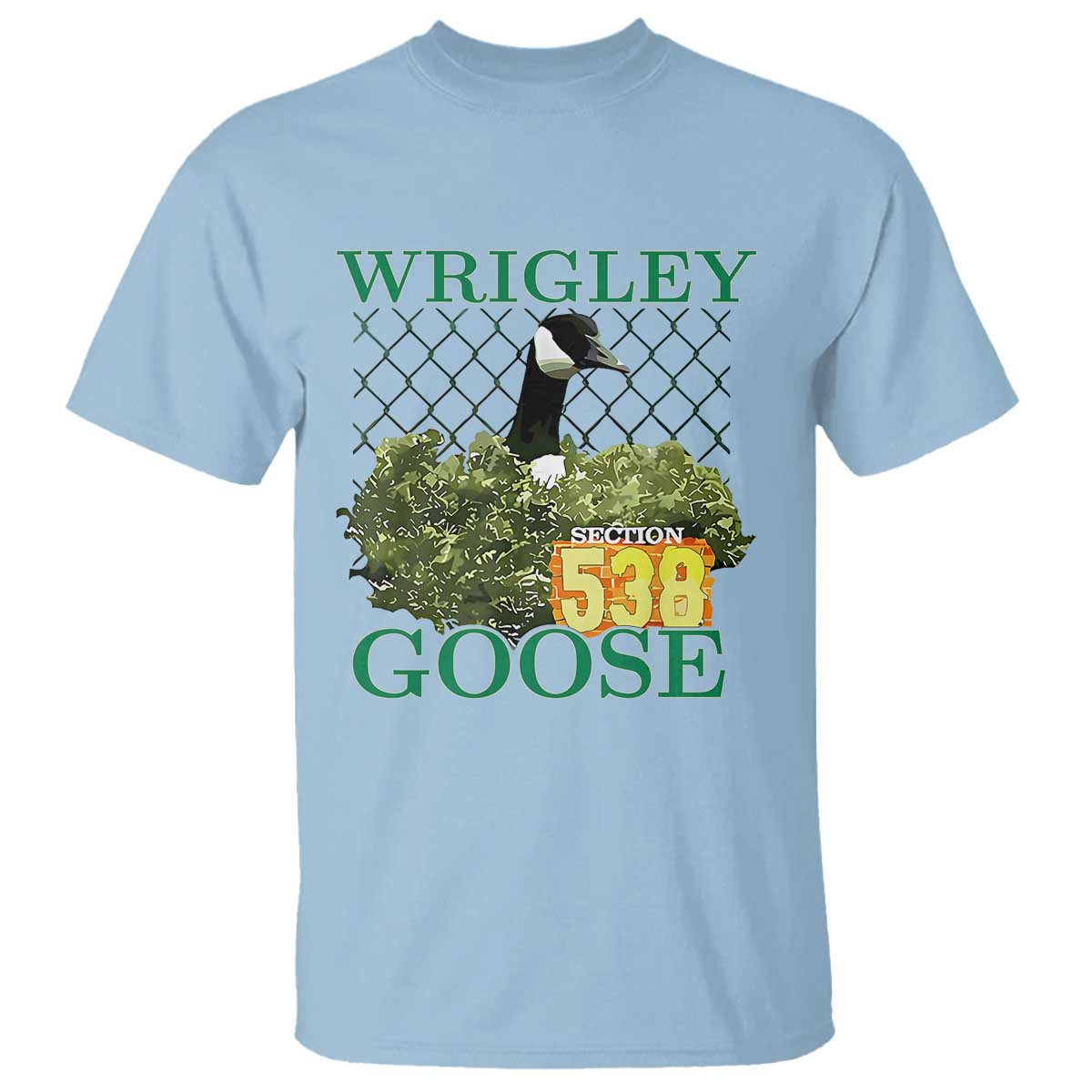 Funny Wrigley Goose T Shirt Section 538 Chicago