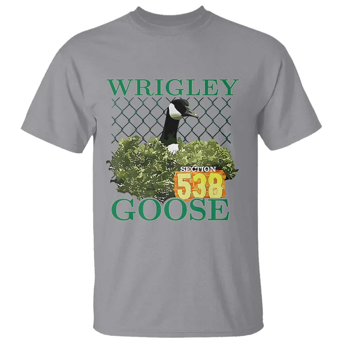 Funny Wrigley Goose T Shirt Section 538 Chicago