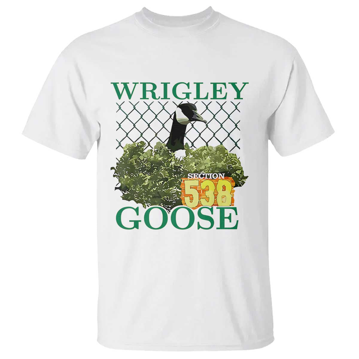 Funny Wrigley Goose T Shirt Section 538 Chicago