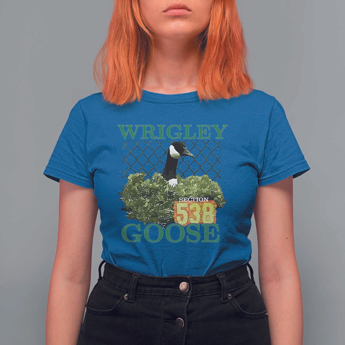 Funny Wrigley Goose T Shirt For Women Section 538 Chicago
