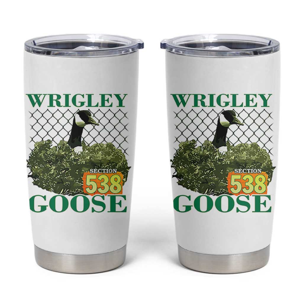 Funny Wrigley Goose Tumbler Cup Section 538 Chicago