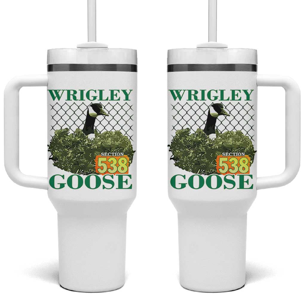 Funny Wrigley Goose Tumbler With Handle Section 538 Chicago