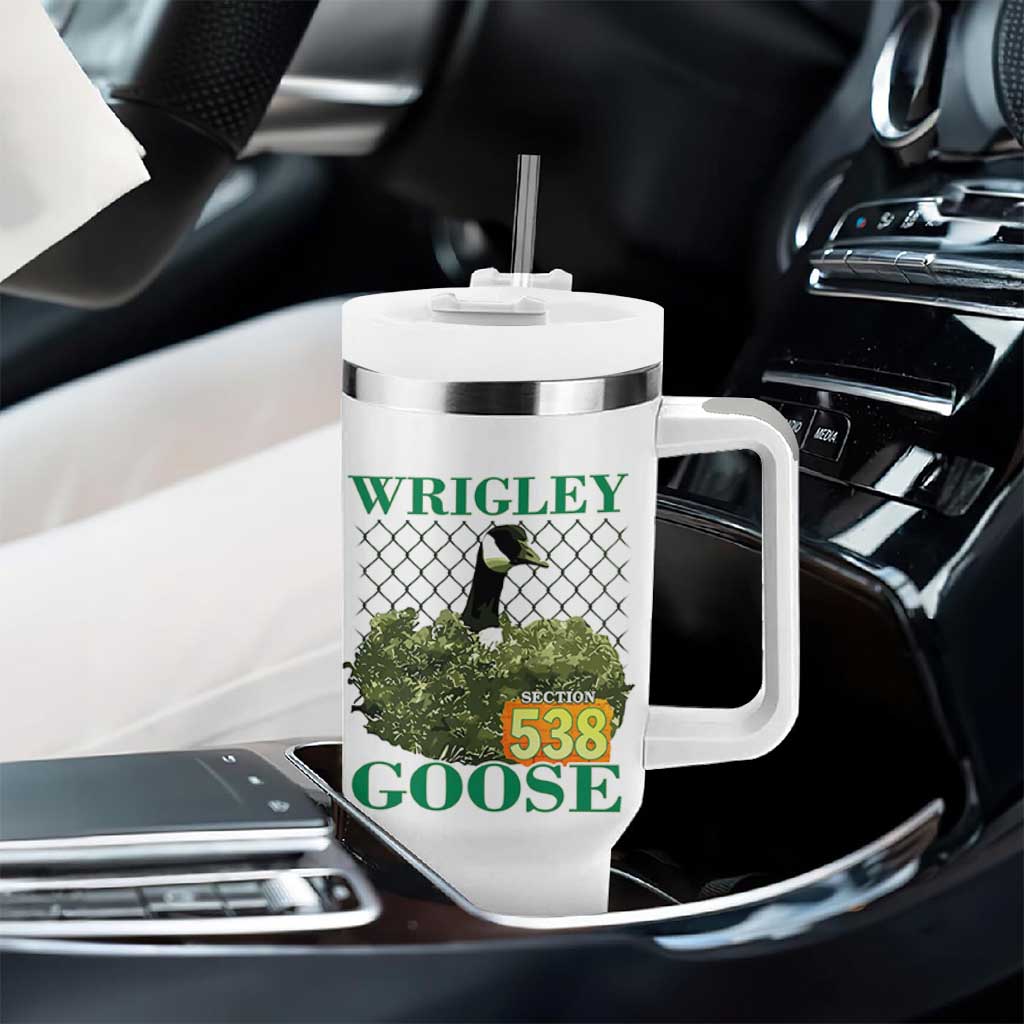 Funny Wrigley Goose Tumbler With Handle Section 538 Chicago
