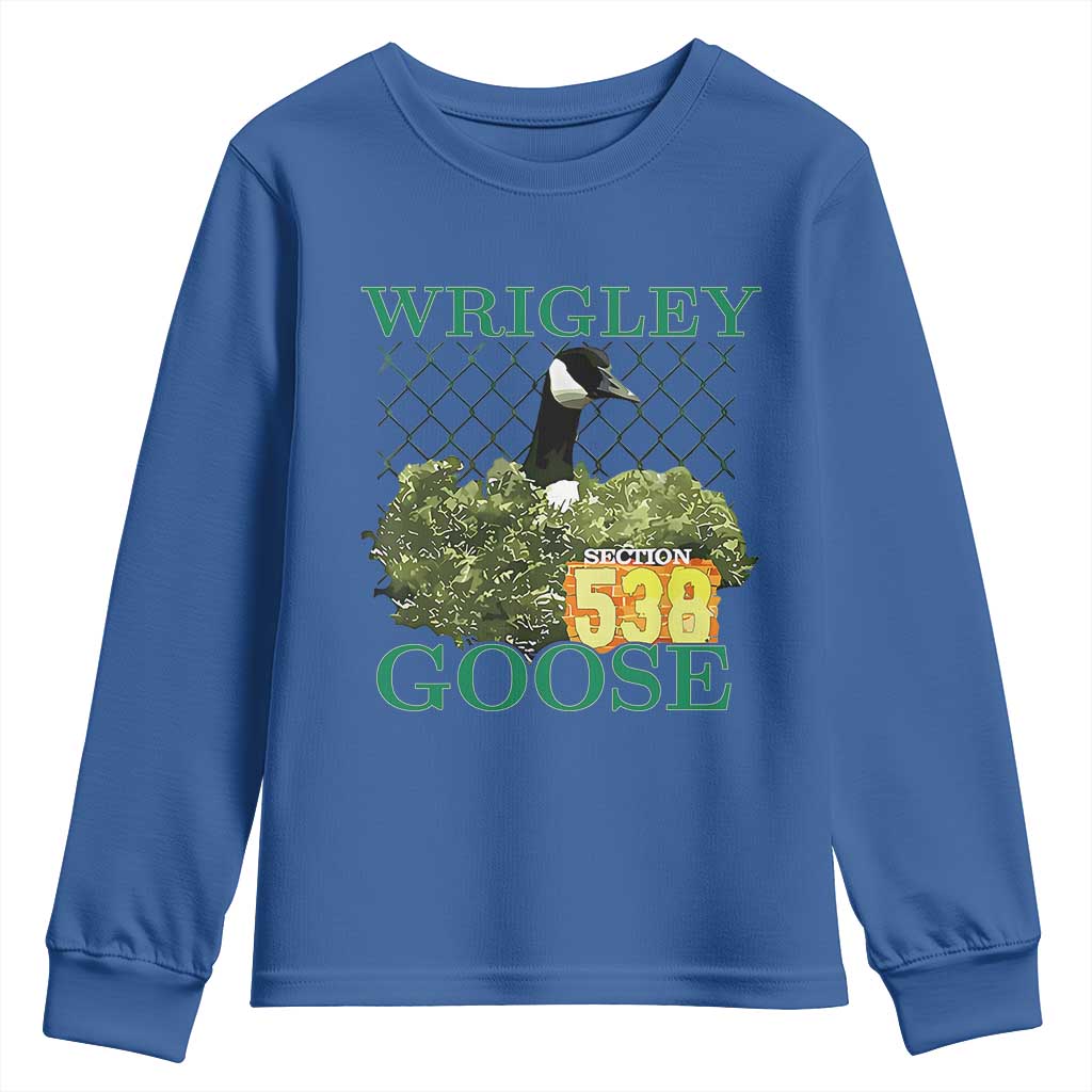 Funny Wrigley Goose Youth Sweatshirt Section 538 Chicago