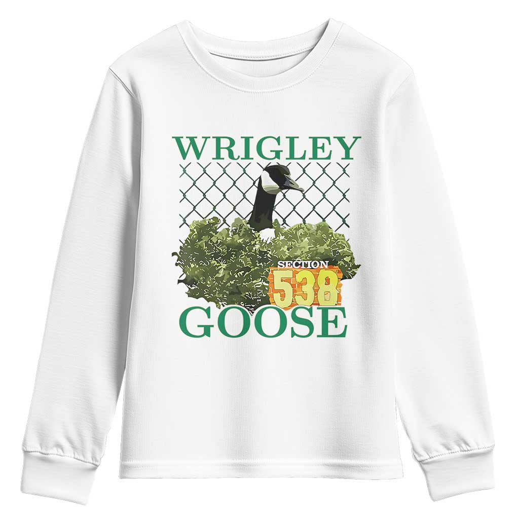 Funny Wrigley Goose Youth Sweatshirt Section 538 Chicago