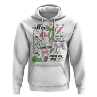 Lets Par-tee Coquette Golf Bows Hoodie Pink and Green Gear Girls Game Day Golfing Tradition