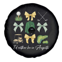 Funny Id Rather Be In Augusta Coquette Golfer Spare Tire Cover Georgia Golf Traditions Golfing Fan Aesthetic