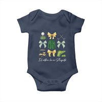 Funny Id Rather Be In Augusta Coquette Golfer Baby Onesie Georgia Golf Traditions Golfing Fan Aesthetic