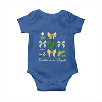 Funny Id Rather Be In Augusta Coquette Golfer Baby Onesie Georgia Golf Traditions Golfing Fan Aesthetic