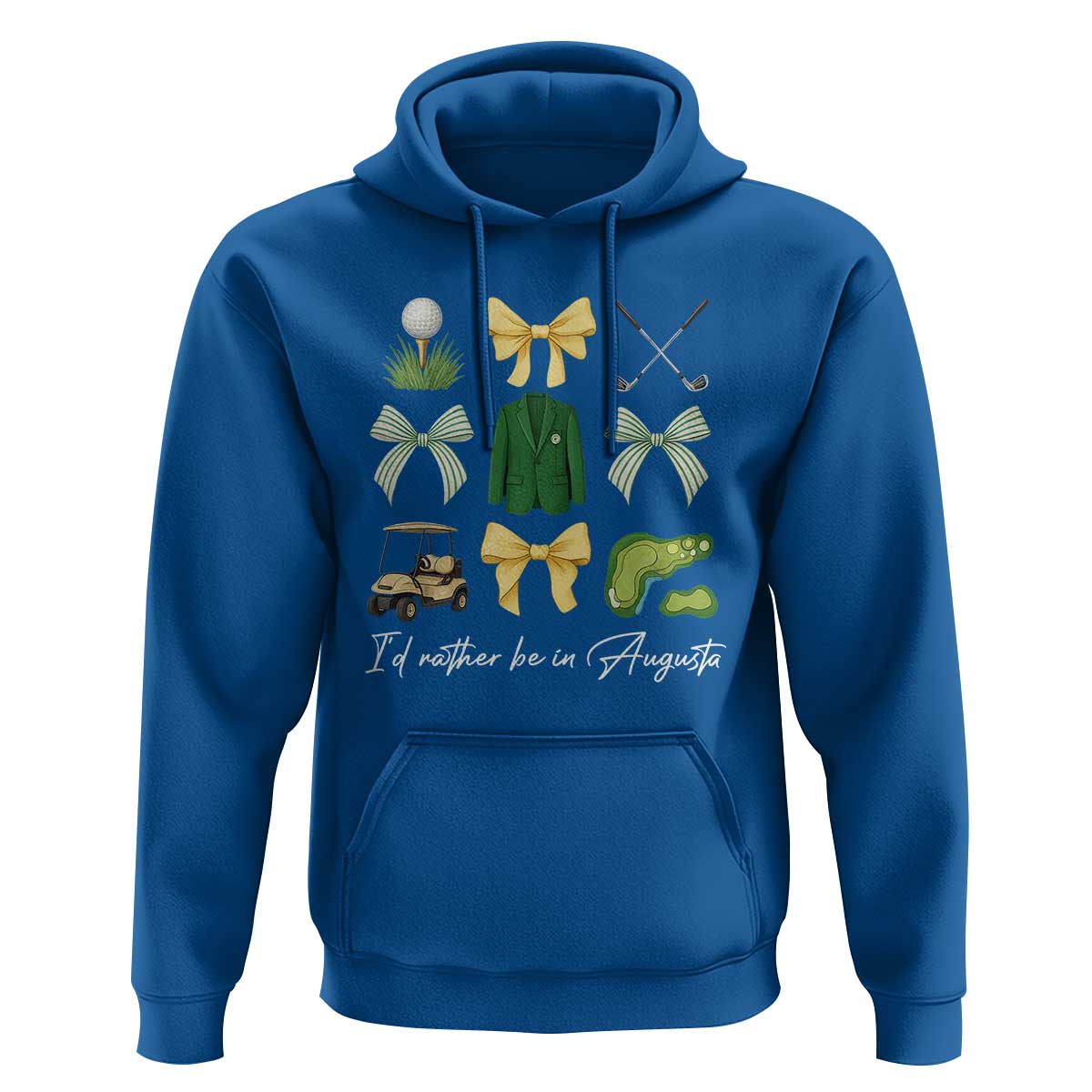 Funny Id Rather Be In Augusta Coquette Golfer Hoodie Georgia Golf Traditions Golfing Fan Aesthetic