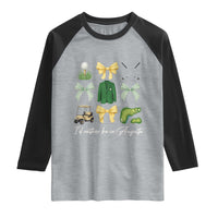 Funny Id Rather Be In Augusta Coquette Golfer Raglan Shirt Georgia Golf Traditions Golfing Fan Aesthetic