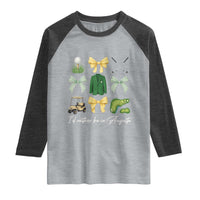 Funny Id Rather Be In Augusta Coquette Golfer Raglan Shirt Georgia Golf Traditions Golfing Fan Aesthetic