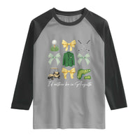 Funny Id Rather Be In Augusta Coquette Golfer Raglan Shirt Georgia Golf Traditions Golfing Fan Aesthetic