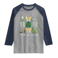 Funny Id Rather Be In Augusta Coquette Golfer Raglan Shirt Georgia Golf Traditions Golfing Fan Aesthetic