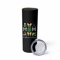 Funny Id Rather Be In Augusta Coquette Golfer Skinny Tumbler Georgia Golf Traditions Golfing Fan Aesthetic