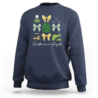 Funny Id Rather Be In Augusta Coquette Golfer Sweatshirt Georgia Golf Traditions Golfing Fan Aesthetic