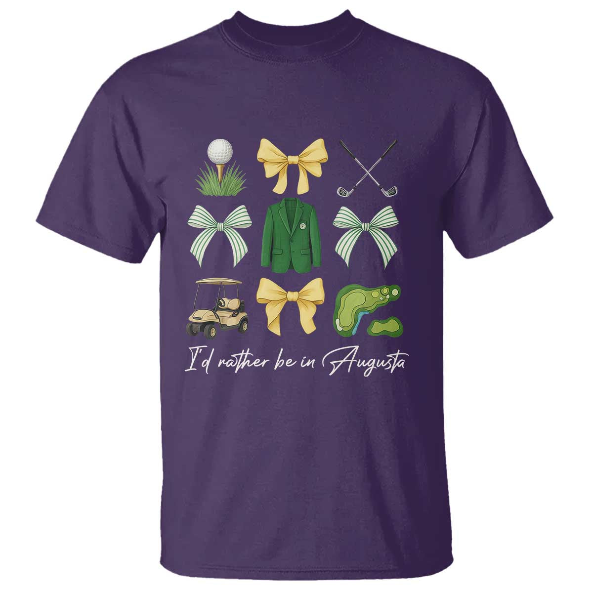 Funny Id Rather Be In Augusta Coquette Golfer T Shirt Georgia Golf Traditions Golfing Fan Aesthetic