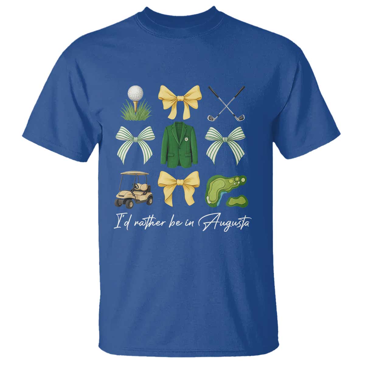 Funny Id Rather Be In Augusta Coquette Golfer T Shirt Georgia Golf Traditions Golfing Fan Aesthetic