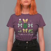 Funny Id Rather Be In Augusta Coquette Golfer T Shirt For Women Georgia Golf Traditions Golfing Fan Aesthetic