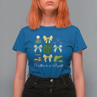 Funny Id Rather Be In Augusta Coquette Golfer T Shirt For Women Georgia Golf Traditions Golfing Fan Aesthetic