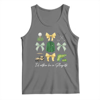 Funny Id Rather Be In Augusta Coquette Golfer Tank Top Georgia Golf Traditions Golfing Fan Aesthetic