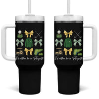 Funny Id Rather Be In Augusta Coquette Golfer Tumbler With Handle Georgia Golf Traditions Golfing Fan Aesthetic