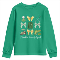 Funny Id Rather Be In Augusta Coquette Golfer Youth Sweatshirt Georgia Golf Traditions Golfing Fan Aesthetic