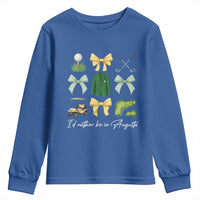 Funny Id Rather Be In Augusta Coquette Golfer Youth Sweatshirt Georgia Golf Traditions Golfing Fan Aesthetic