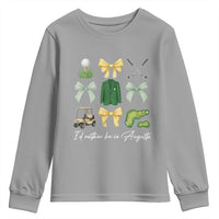 Funny Id Rather Be In Augusta Coquette Golfer Youth Sweatshirt Georgia Golf Traditions Golfing Fan Aesthetic