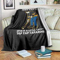 Just Tap It In Funny Golfer Throw Blanket Tappy Tap Taparoo Putting Golfing Humor Retro Golf Lover