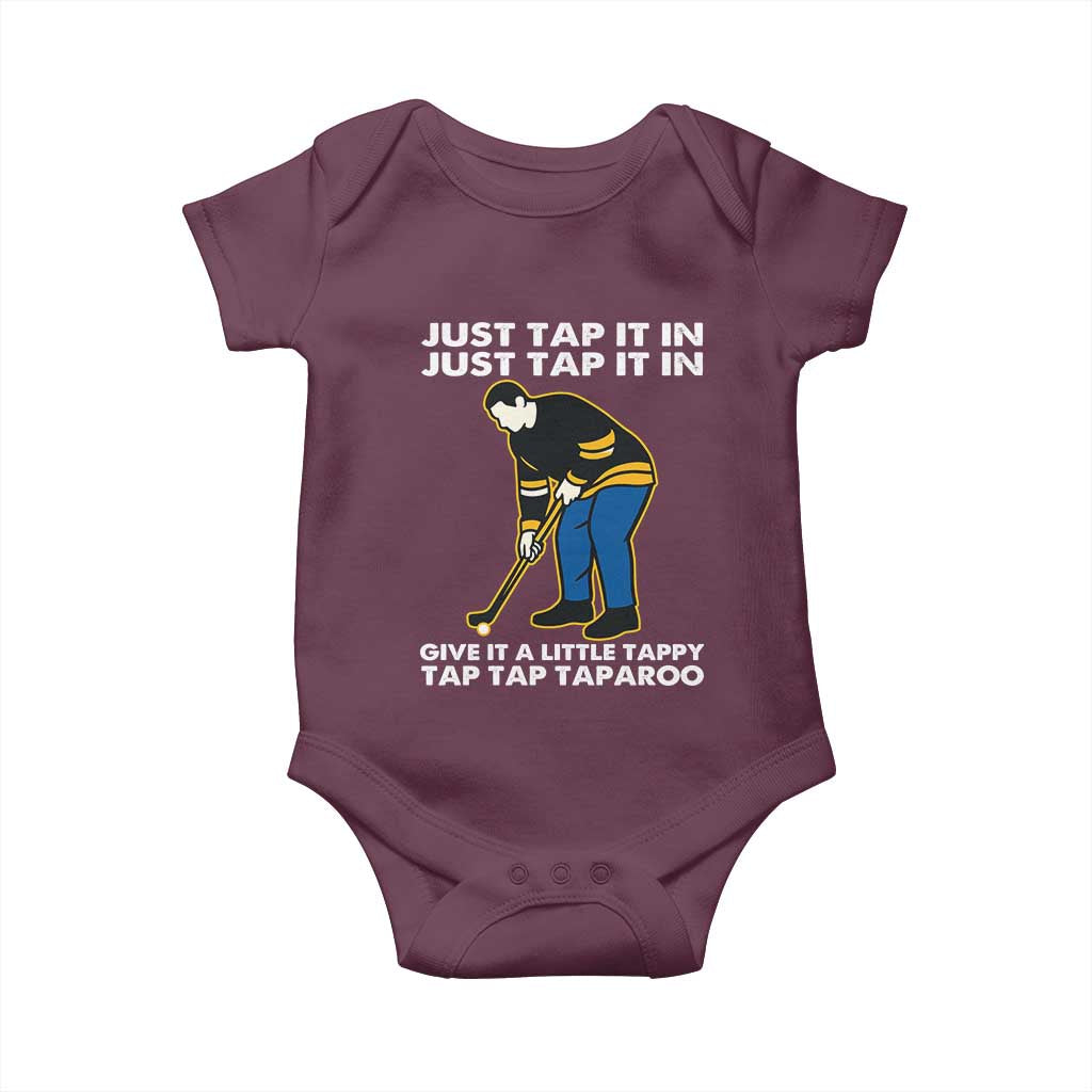 Just Tap It In Funny Golfer Baby Onesie Tappy Tap Taparoo Putting Golfing Humor Retro Golf Lover