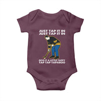 Just Tap It In Funny Golfer Baby Onesie Tappy Tap Taparoo Putting Golfing Humor Retro Golf Lover